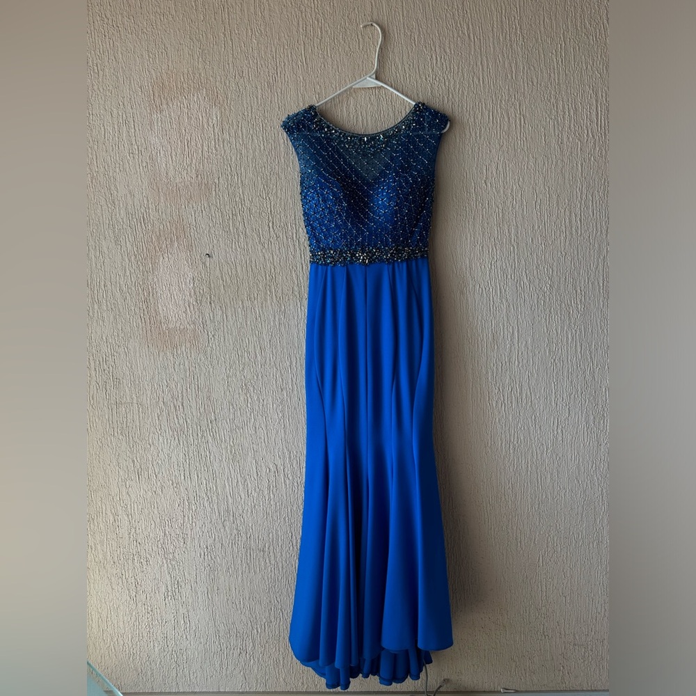 Royal blue prom dress size 2